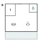 アパート 1 Bedroom In ヴィル